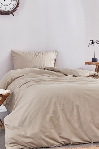 Soft Kahverengi %100 Pamuklu Tek Kişilik Nevresim Takımı