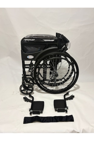 Bemor Ds-24pr Manuel Tekerlekli Sandalye Katlanabilir Hafif Çelik Şase 100 Kg Engelli & Hasta Taşıma