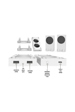 Tyx-0658 Xbox Series/s Kademeli Soğutucu Fanlı Dikey Stand