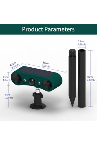 Vkemall Güneş Enerjili Entegre Alarmsı: Ip55 Su Geçirmez, Dış Mekan Kullanıma Uygun, Güvenlik Ve Hayvan Çevirme Fonksiyonu