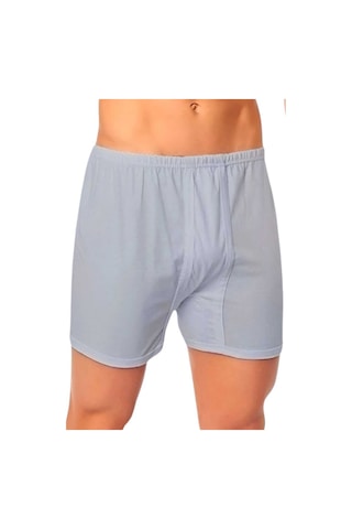 Uniquetrenders Erkek Rahat Kesim Paçalı Pamuklu Külot Boxer 6'lı Set Gri