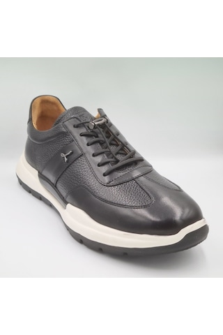 Libero 5223 Siyah Hakiki Deri Eva Taban Erkek Deri Sneaker Siyah