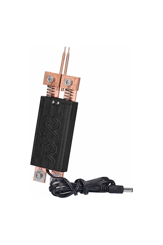 Vkemall 18650 Otomatik Tetikleyici El Tipi Nokta Kaynak Kalemi - Siyah, 3mm Çaplı İğne, 5cm Uzunluk, 12v Dış Güç Kaynağı