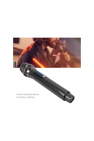 Kablosuz Karaoke Mikrofonu 6.35mm Amfi Hoparlör İçin Ve Sahne Performansı Çok Amaçlı Aktiviteler İçin Tak Ve Çalıştır Kablosuz Mikrofon Dış Mekan Kullanıma Uygun Wn-03 Tekli Mikrofon