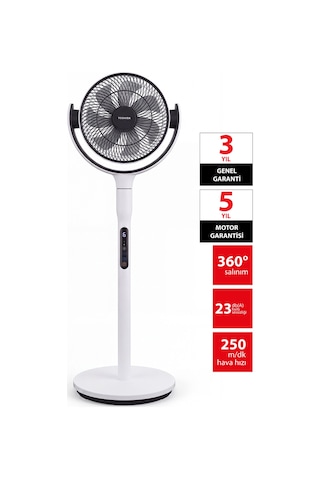 Doğal Rüzgar Ion Fresh Beyaz 7 Kanatlı Çok Yönlü Kumandalı Vantilatör F-dse40xcıs W