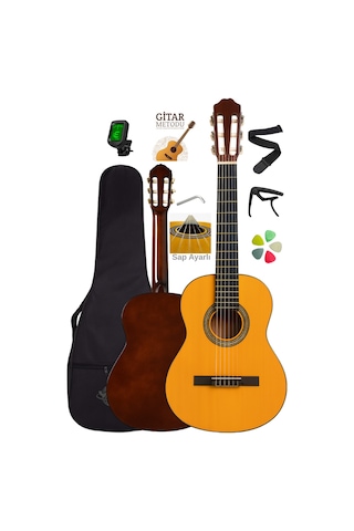 Campbell Ce-55nt Klasik Gitar Full Set Sap Ayarlı 4/4 Yetişkin Boy Üst Kalite Gitar - 86972046403