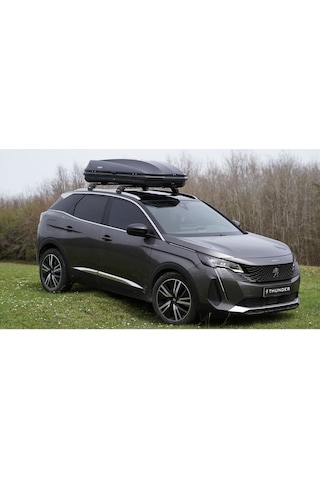 Peugeot 3008 2017-2024 Thunder Carrier Siyah Kilitli Ara Atkı Cross Bar Taşıyıcı Tavan Barı