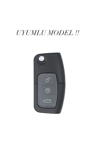Ford Focus Fiesta Connect 2004 Sıstalı Siyah Oto Anahtar Kumanda Kabı Kılıfı
