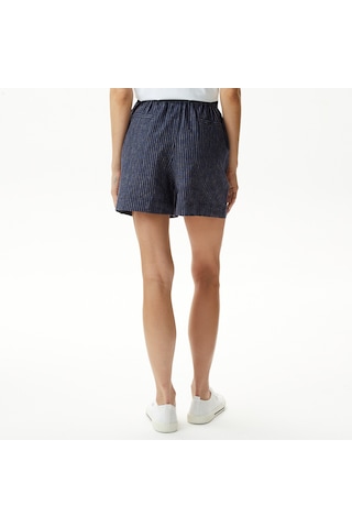 Nautica Kadın Lacivert Relaxed Fit Çizgili Şort Çizgili 45b163t Lacivert