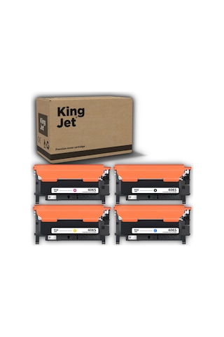 Kingjet Samsung Uyumlu Clt-k406s Standart Kapasiteli 4 Renk Takım Çipli Uyumlu Toner Clx-3305