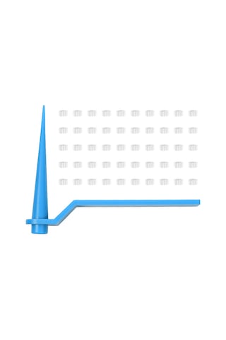 Hangfox 50 Adet Mavi Cilt Etiket Kaldırıcı Aleti - 4-8mm Büyük Boy Lastik Bantlı Bakım Aracı