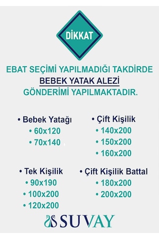 Suvay Micro Fitted Su Sıvı Geçirmez Alez Tek ve Çift Kişilik