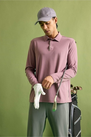 Defacto Standart Fit Polo Yaka Sporcu Uzun Kollu Tişört F7611ax26sppr338 Mor-pr338