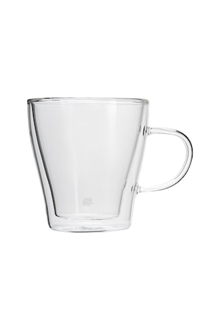 Jumbo Glory Double Wall 2'li Kulplu Bardak 250 Ml Şeffaf