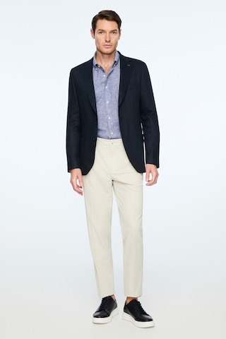 Morven Erkek Lacivert Dokuma Trend Düz Slim Fit Mono Yaka Ceket 26ys002004200 Lacivert