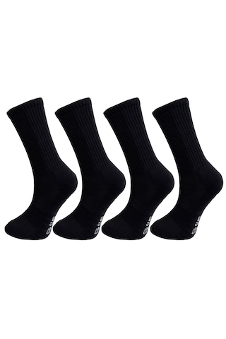 Silk Step Fit Line 4'lü Siyah, Erkek Ve Kadın Spor Çorabı , Active - Fonksiyonel 4çift Siyah Siyah