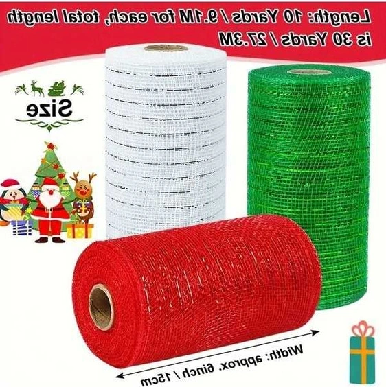 Trendooze Cloud011 2 Altın Kırmızı Şerit - 6x30ft Rulo Pvc Çuval İpi - Noel Düğün Party Deko