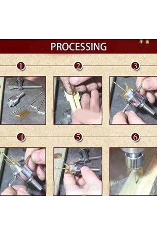 Yunboo Ev İçi El Tutan 16 Parça 7 Nesil Alyuminyum Takı Aleti - 7 Bıçak 7 Matkap, 14-25mm Boyut Aralığı