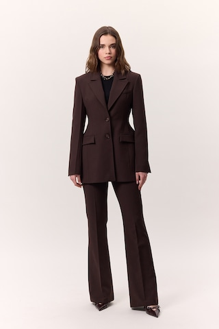 Premıum Flare Paça Fıt Pantolon Kahverengi Kahverengi