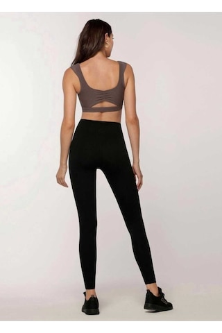 Momslab Incelme Etkili Siyah Kışlık Toparlayıcı Şardonlu Yüksek Bel Örme Çelik Taytsiyahxl Siyah