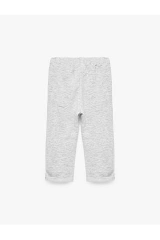 Koton Beli Lastikli Cep Detaylı Basic Eşofman Altı Gri Melanj 7wmb40037tk