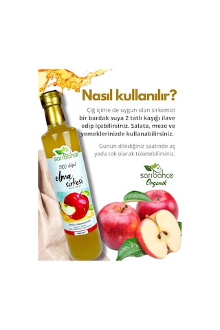 Elma Sirkesi 500 Ml 2'li Paket - Organik Doğal Fermantasyon