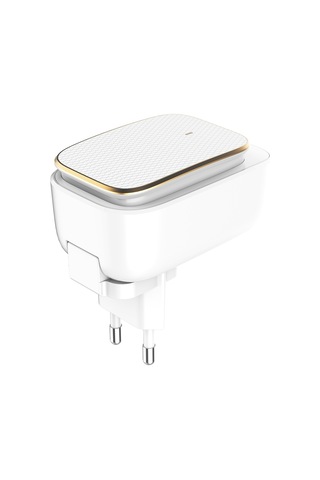 Ldnıo A3305 3.4a 3 Usb Arayüzleri Seyahat Şarj Cihazı Cep Telefonu Şarj Cihazı, 8 Pinli Veri Kablosu İle Dokunmatik Led Gece Işığı Destek, Ab Fişi Diğer