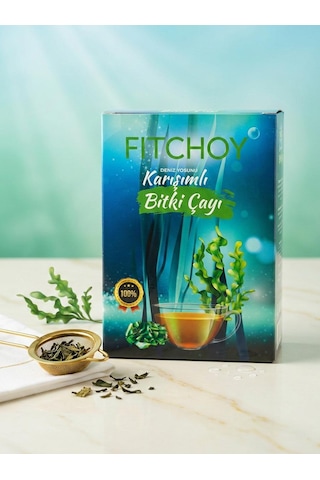 Fitchoy Deniz Yosunu Karışımlı Bitki Çayı 60 Süzen Poşet Mate, Kiraz Sapı Ve Bitkisel Karışım