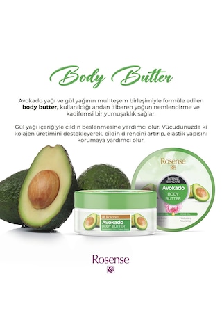 Rosense Body Butter Avokado & Gül 150 Ml