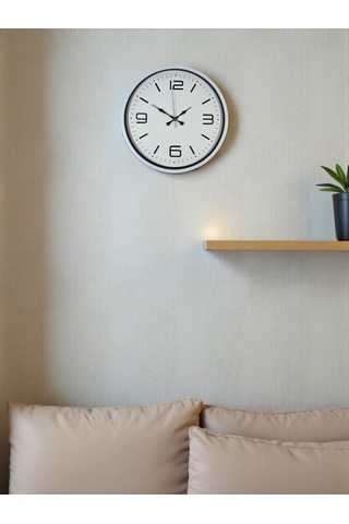 36 Cm Beyaz Modern Dekoratif Duvar Saati Diğer 81866779