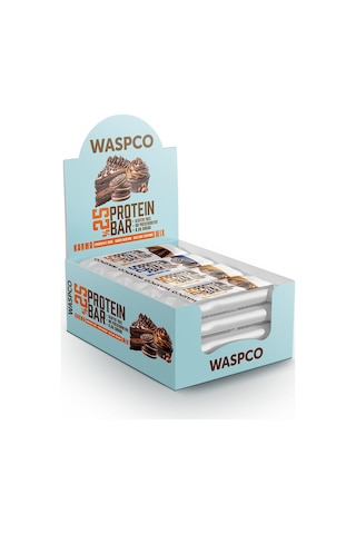 Waspco Bitter Çikolata Kaplı Protein Bar Karma Kutu 36G x 6 Adet 3 Çeşit