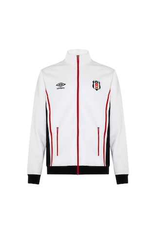 Beşiktaş Orijinal Lisanslı Fermuarlı Sweatshirt 25/26 Sezon BEYAZ