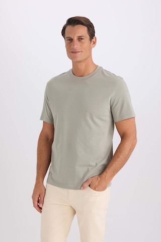 DeFacto %100 Pamuk New Regular Fit Bisiklet Yaka Basic Düz Kısa Kollu Tişört V7699AZ25SPGR321