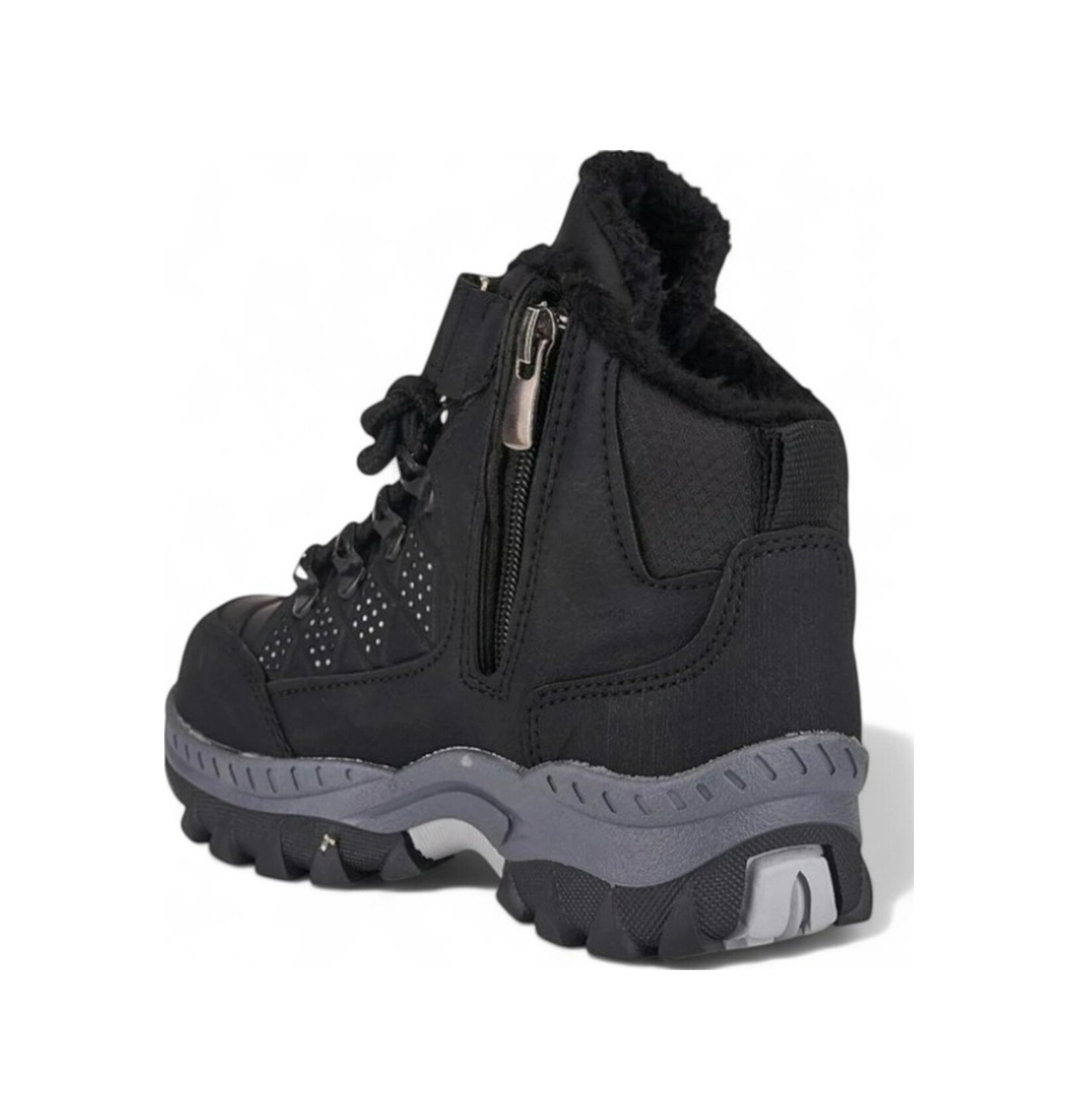 Unisex Çocuk Füme 0rtopedik Bot Siyah