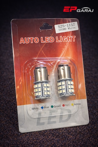 S25 / 1157 50 Smd Led Ampul Beyaz Çift Duy