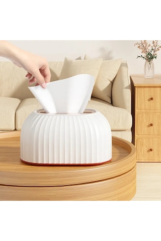 Koyu Yeşil-lüks İskandinav Çizgili Doku Kutusu Tutucu Yüksek Dereceli Tuvalet Kağıdı Kutusu Masa Peçete Tutucu Araba Kağıt Mendil Ev Dekorasyon