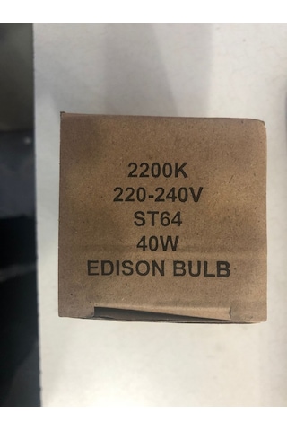 Edison Bulb St 64 E 27 40w Dimmer Uyumlu Spiral Rustik Lamba