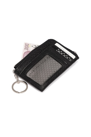 Tergan Siyah Deri Unisex Kredi Kartlık 00265A41