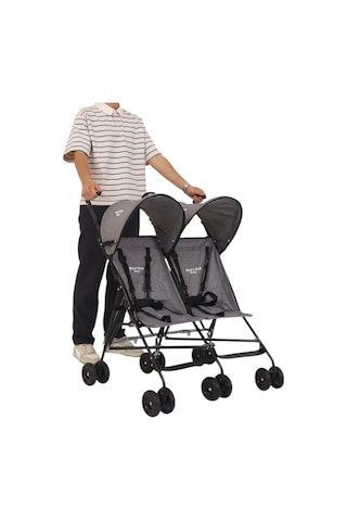 İkiz Bebek Arabası Pratik Baston