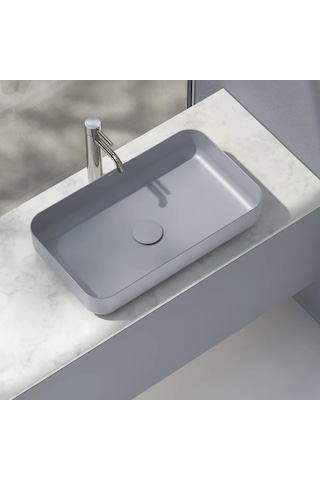 Alape Tezgah Üstü Çanak Lavabo - Kutup Grisi Mat - 60x35 Cm - 3521500083 Kutup Grisi - Mat