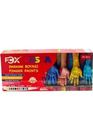 Fc-311 Poska Parmak Boya 12'li Karışık