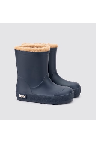 Igor İgor Kürklü Çocuk Yağmur Botu Yogi Borreguito W10306 003-marino
