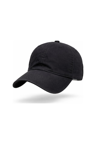 Perlotus Pamuklu Unisex Beyzbol Şapkası, Ayarlanabilir Metal Tokalı 58-60 Cm, 4 Mevsim Günlük Kullanım Şapka, Casual Outdoor Siyah