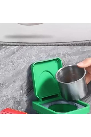 Çöp Kutusu Tasarımlı Duvar Küllüğü Çok Renkli