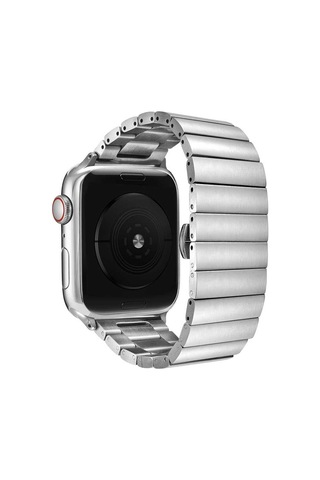 Watch Ultra 49mm Kordon Uyumlu Krd-41 Metal Strap Kayış Clo- Rose Gold
