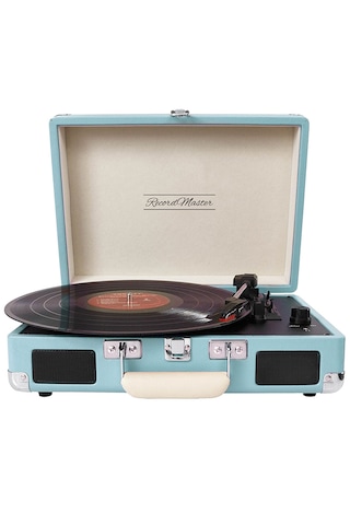 Record Master T310CH 3 Devir Şarjlı Pikap Turkuaz