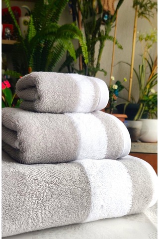 3.lü Lüks Banyo Set Hediyelik, Çeyizlik, Özel Üretim Çift Yön-renk Banyo, Baş, El Havlu Set Çok Renkli