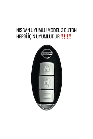 Nissan Qasqai X-trail 3 Buton Deri Anahtar Kılıfı Yeşil Premium