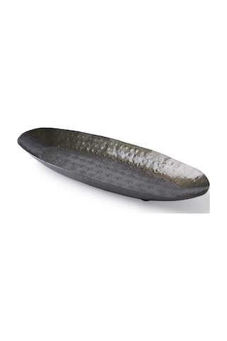 Yargıcı Metal Oval Dekoratif Tabak 35x15x3 Cm 26knha1073n St