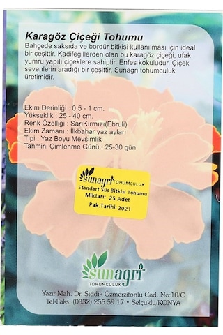 SunaGRi Çin Karanfil Çiçek Tohumu